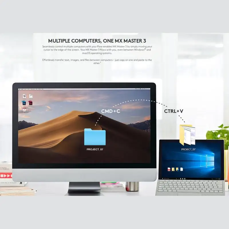 Мышь logitech MX Master 3, 2,4 ГГц, Bluetooth, 4000 dpi, регулируемая, беспроводная, двойной режим, скорость потока, мыши для дома, офиса, компьютера, ПК
