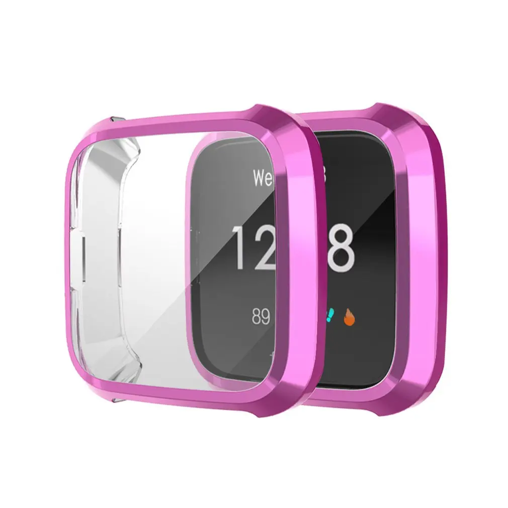 Защитный чехол для часов Fitbit Versa Lite с силиконовым покрытием резиновый чехол с защитой от падения термополиуретановый тонкий защитный чехол - Цвет: 8