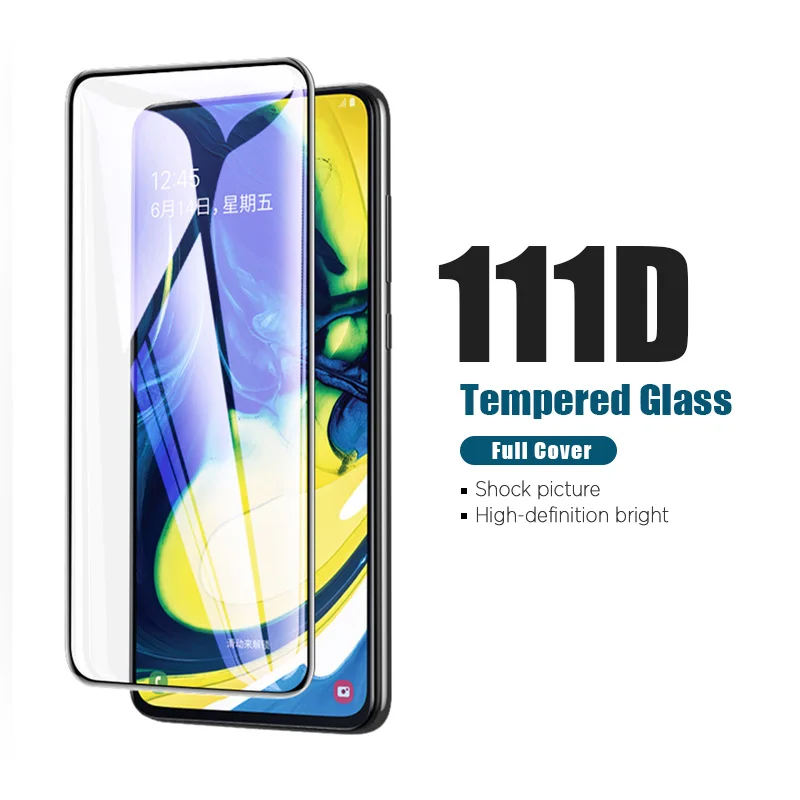Защитное стекло 111D закаленное для Samsung A8 A7 A6 Plus 2018 защитная пленка Galaxy A5 A3 A2 Core 2017 |