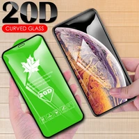 20D Volle Abdeckung Gehärtetem Glas Für iPhone 8 7 6 6S Plus XS X XR SE 2020 13 12 mini 11 Pro Max Screen Protector Schutz Film