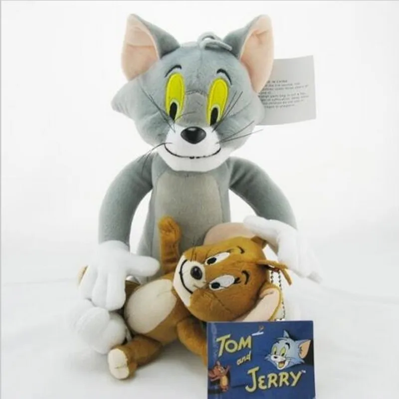 2 шт./компл. том и мышонок Джерри плюшевые игрушки, забавные плюшевые животные куклы для детей Подарки