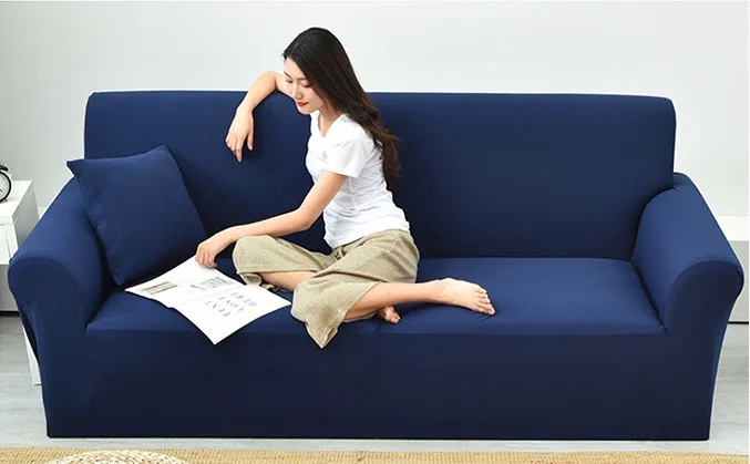 Водонепроницаемый против царапин чехол для дивана сплошной цвет чехлы для диванов для гостиной S/M/L/XL - Цвет: I