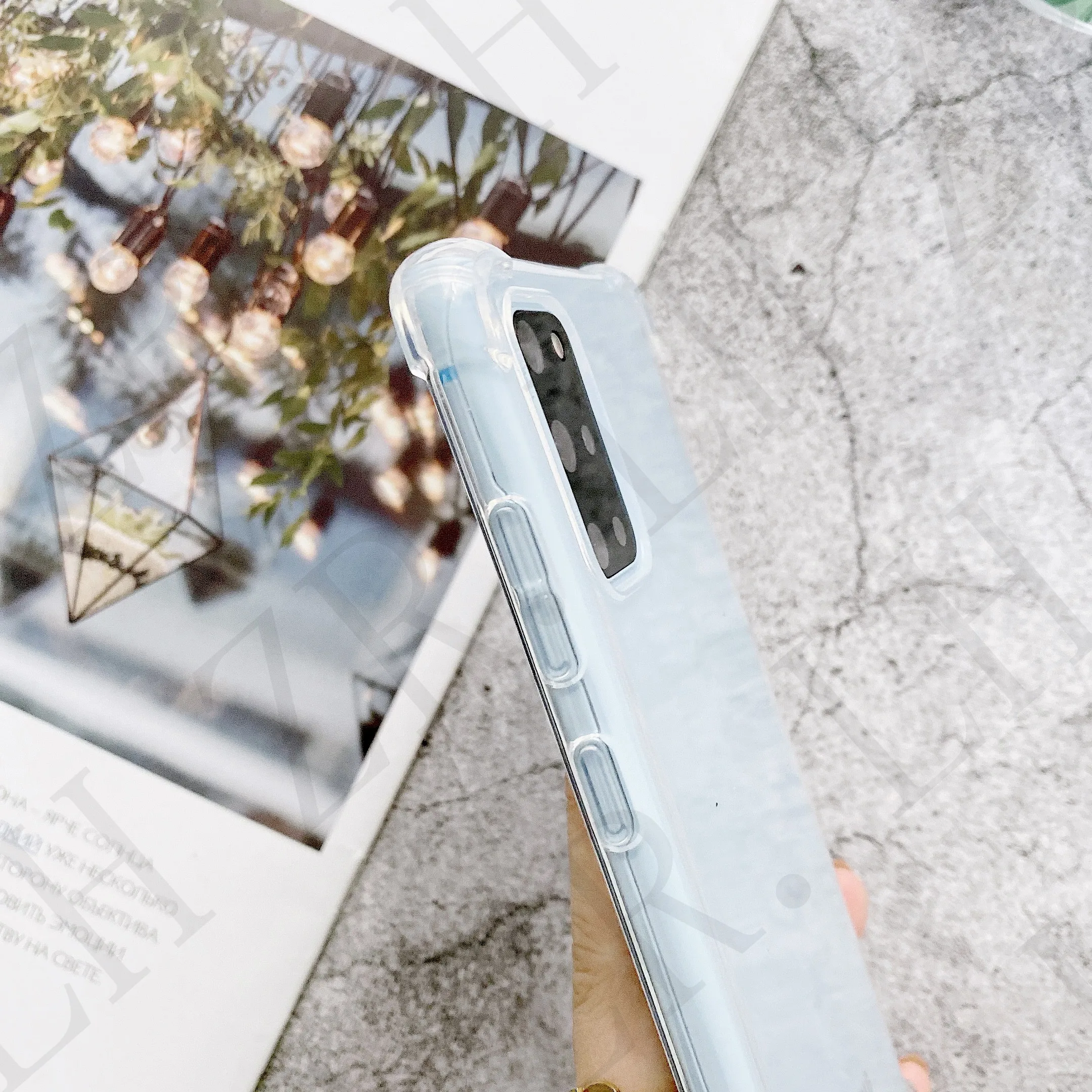 Custodia per telefono in TPU trasparente per Samsung Galaxy S23 S22 S21 S20 ultra A52 A54 A53 A33 con cordino per tracolla in corda_voghion.com