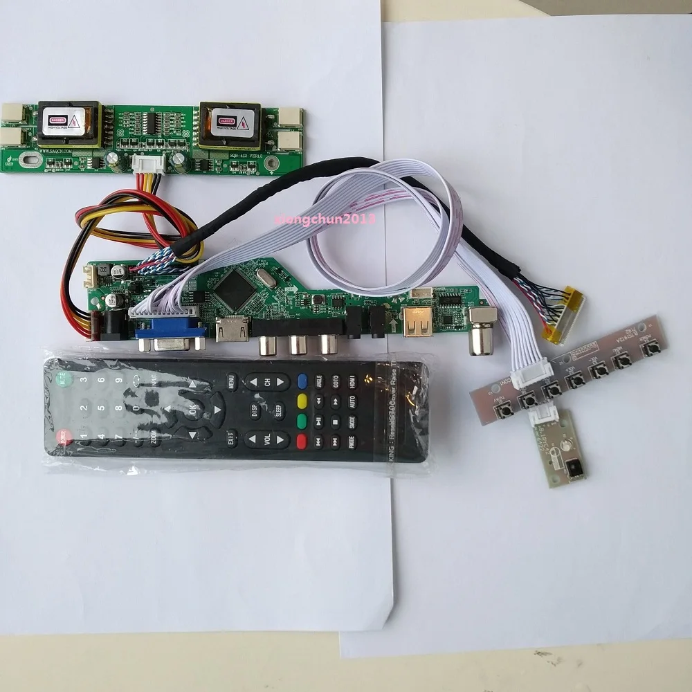 LCD LED screen Controller Driver Board kit for LM170E01-A4 TV+HDMI+VGA+USB