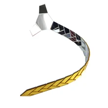 Двусторонний зеркальный галстук с одной стороны, золотой n с одной стороны, серебристый стильный галстук, рождественский подарок, Акриловые Блестящие галстуки, тонкий набор зажимов для галстука