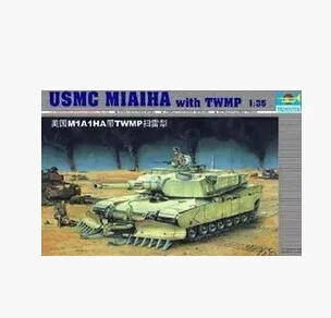 

TRUMPETER Assembled Electric Model 1/35 America M1A1 Ha Main Battle Tank with Mine Sweeping Plough 00335-