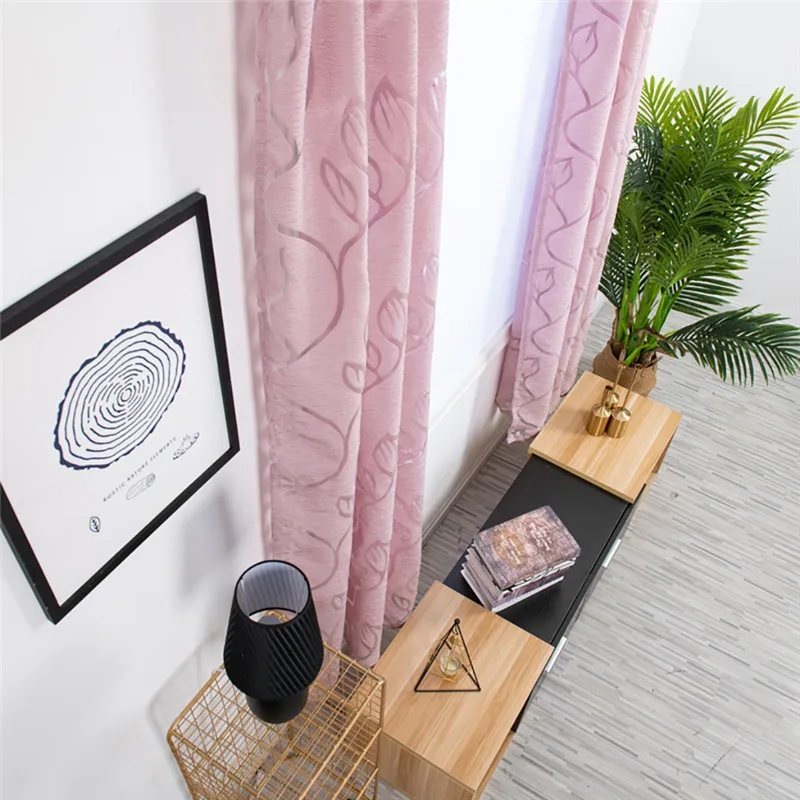 Trees Sheer Curtain Tulle Window Treatment Voile Drape Valance Fabric curtains for bedroom rideaux pour le salon  #4O09 (35)