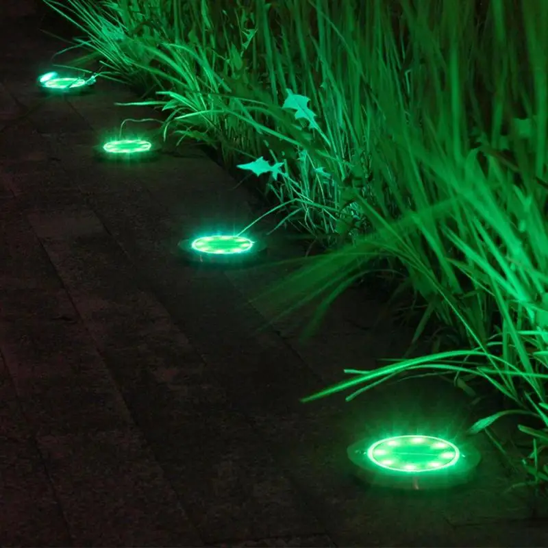 8LED Солнечный Двор Путь подземный светильник Открытый водонепроницаемый износостойкость и сжатие сопротивление садовый пейзаж лампа
