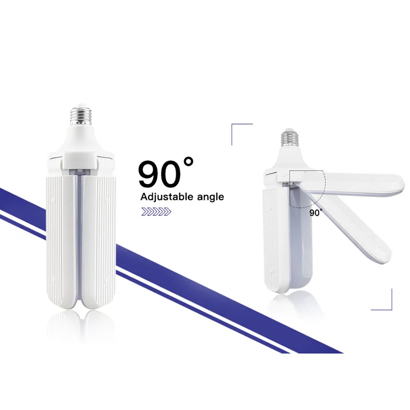 HLZS-45W E27/B22 Folding Household Lighting Led Light 4000Lm 2835 228 Lamp Beads(Support Voltage:95-265V