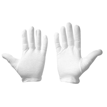 

(4 Pairs) Moisturizing Therapeutic Gloves for Dry Hands Made with Premium White Cotton