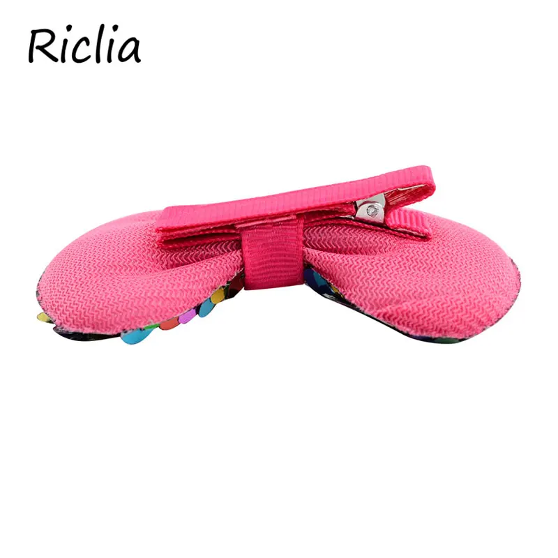 Riclia/12 шт./партия, детские заколки с блестками, милые красивые детские аксессуары для волос, цветные головные уборы для девушек, детские головные уборы