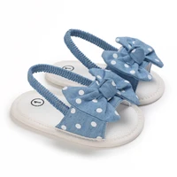 2024 Breathable Cute Bow Summer Baby Girls Sandals, Toddlers Simple Style  Multi Color Soft Sole Shoes Outdoor Indoor Prewalker 2
