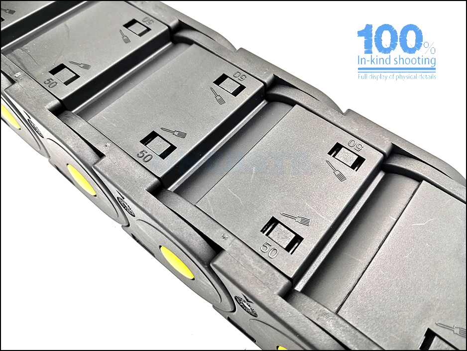 JFLO 1Meter 20 Series Towline Enclosed Bilateral opening Plastic Cable Drag Chain Wire Carrier Tanks Chain For CNC Router Machine Free shipping 14