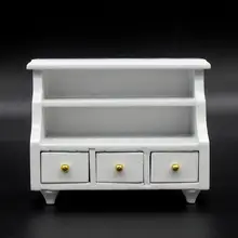 Odoria 1:12 миниатюрный деревянный шкаф для хранения косметики кукольный домик мебель для ванной комнаты Аксессуары