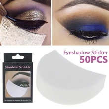 50pcs Eye Shadow Stickers Eyeliner Shield Grafted Transfer Tape Eyelash Isolation Stickers Multifunction Makeup Tools wholesale