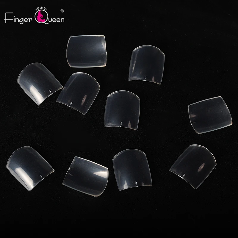500pcs Toe French False Acrylic Nail Tips Full Cover Tips Coffin Fake Nails UV Gel Manicure Tips In Bulk By OPP Bag FQ941