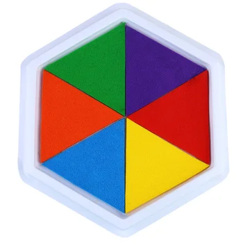 

1PC Hand Ink Pad Hexagon DIY Finger Palm Painting Inkpad Graffiti Drawing Toys for Kids Children (Colorful)
