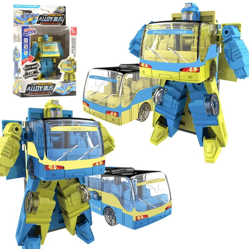 Трансформация фигурка робота игрушки Мини Автомобили Робот классические детские игрушки подарки Brinquedos Боевая игрушка подарок для детей - Цвет: B
