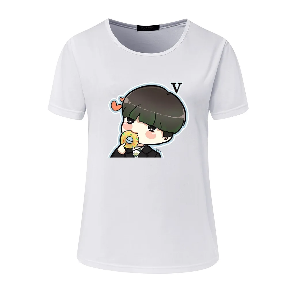 AliExpress футболка с милым мультяшным принтом для мужчин и женщин с коротким рукавом