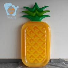 Надувной; для плавания фруктовый ананас с принтом надувной матрас надувные водные игрушки для бассейна Забавный плот