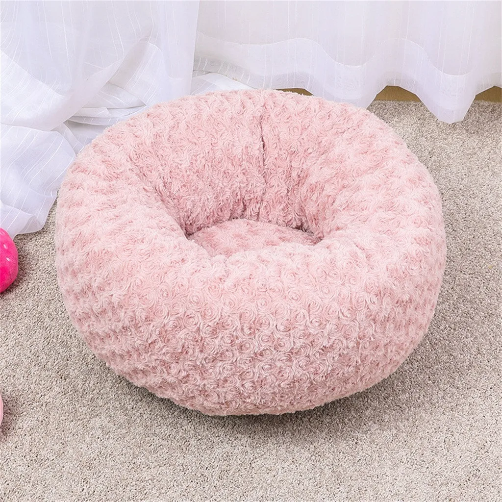 Кровать для питомца собаки, кошки, зимний теплый спальный мешок, мягкая плюшевая кровать для питомца, подушка для щенка, коврик для собаки, питомник, Круглый домик для кошки, товары для собак, кошек