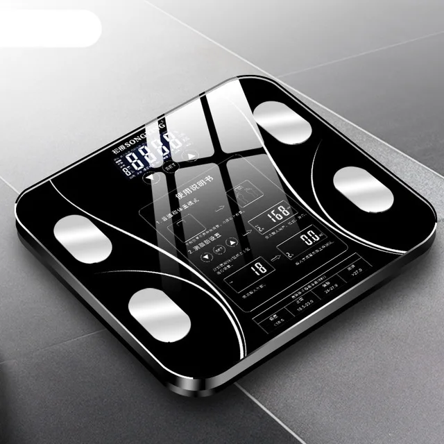 precision smart lcd digital manual waterproof body weighing bathroom scale with wifi function application 
