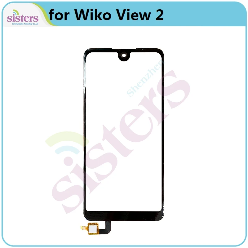 Black for View2 Сенсорное стекло для Wiko View Prime View 2 View 2 Pro, сенсорный экран, дигитайзер, сенсорная панель с объективом, запчасти для телефонов - Цвет: Black for View2