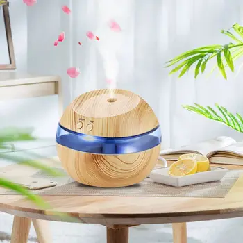 

Mini Pure Humidifier 300ml Wood Grain USB Charging essential Oil Diffusers room