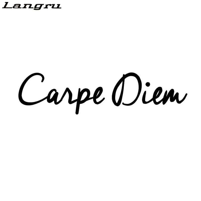 

Langru Personalized Carpe Diem Fashion Text Car Vinyl Decals Door Stickers Accessories Jdm