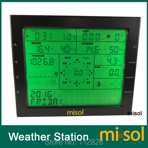 MISOL / professionaalne ilmajaam / tuule kiirus tuule suund vihma - Mõõtevahendid - Foto 2