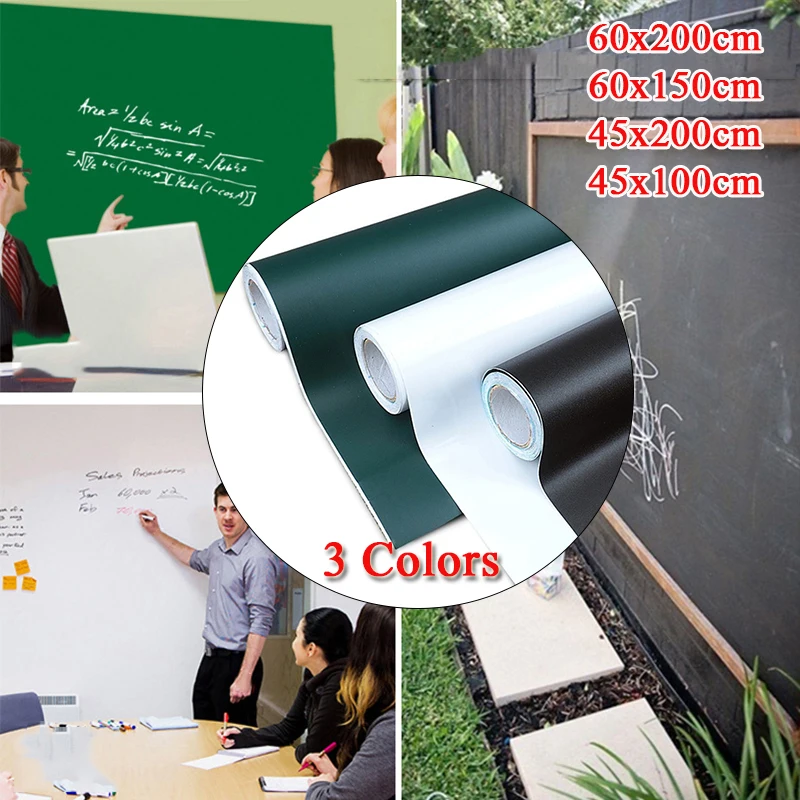 Erasable Chalkboard Sticker Removable Environmental Thicken PVC Wall For Kid Learning School Work Multifunction Supplies | Дом и сад