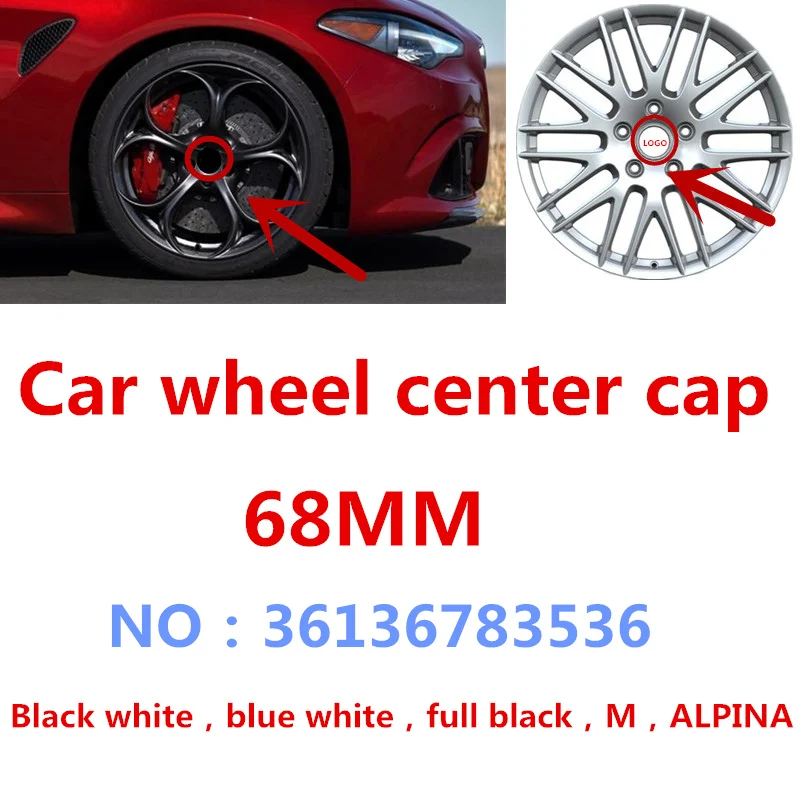 

4Pcs 68mm 10 pin Car Wheel Center Hub Caps Rim Cover Case Logo For E46 E30 E39 E34 E60 E36 E38 M3 M5 Car Accessories