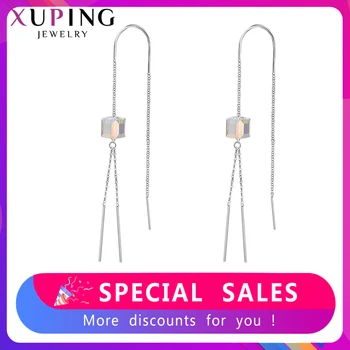 

Xuping Jewelry Romantic Long Drop Earrings Crystals from Swarovski Valentine's Day for Girl Women Party Gifts M63-20467