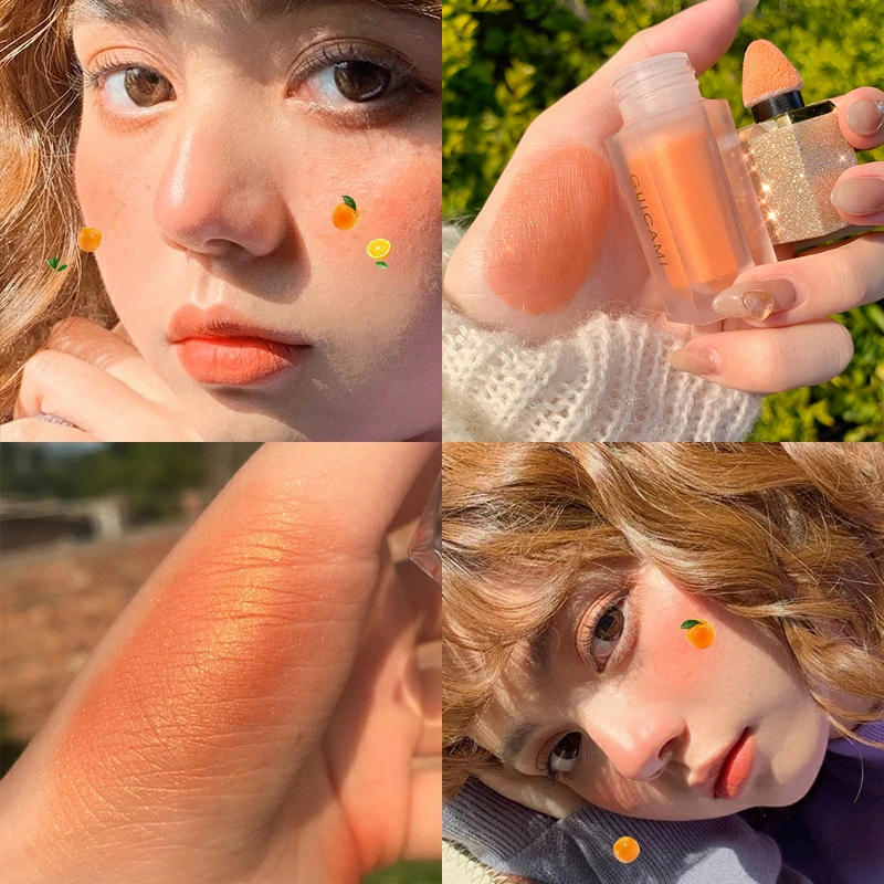 orange liquid blush