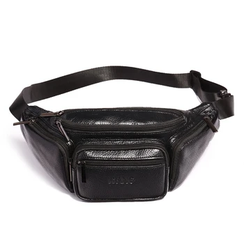 

Real Leather Designer Waterproof Men's Fanny Chest Packs Phone Pouch Bags For Men Womens Money Purse Leg Bag Motorcycle Sports