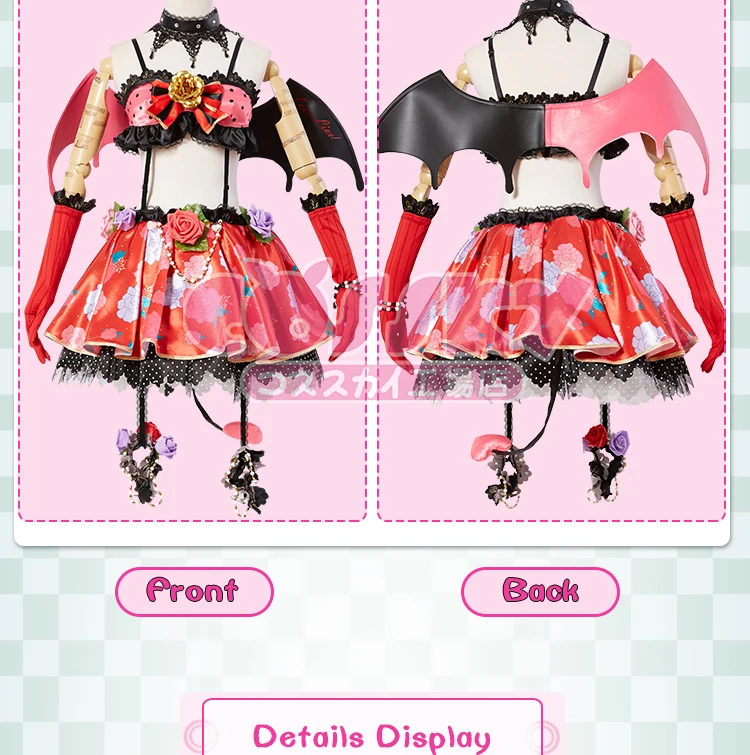 Аниме Love live Ayase Eli Little пробужденный дьявол Маскарад с костюмами для косплея карнавальное платье для косплея B