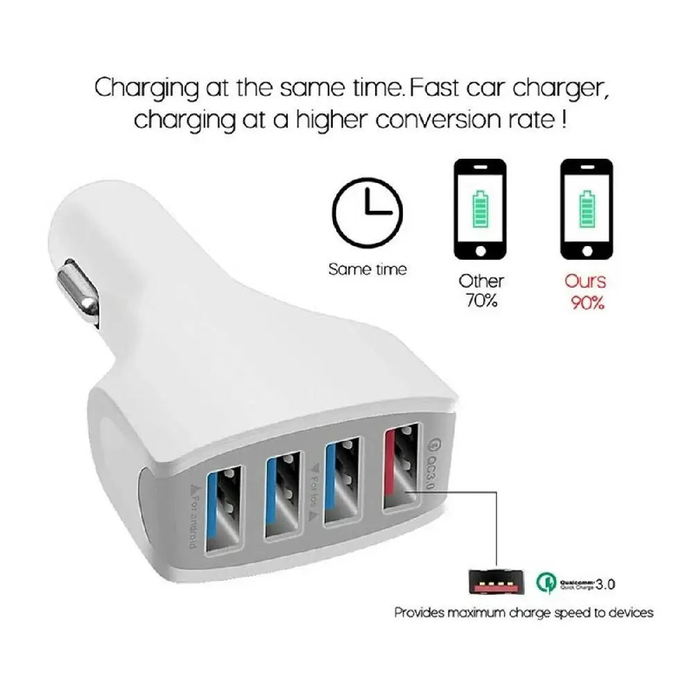 Kuulee Fast 3,0 type C USB-C зарядное устройство для автомобиля кабель для huawei P30 P20 Pro