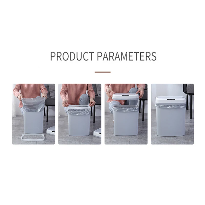 AutomaticTouchless Garbage Can Home Smart Trash Can Infrared Sensor Large-capacity Waste Bins
