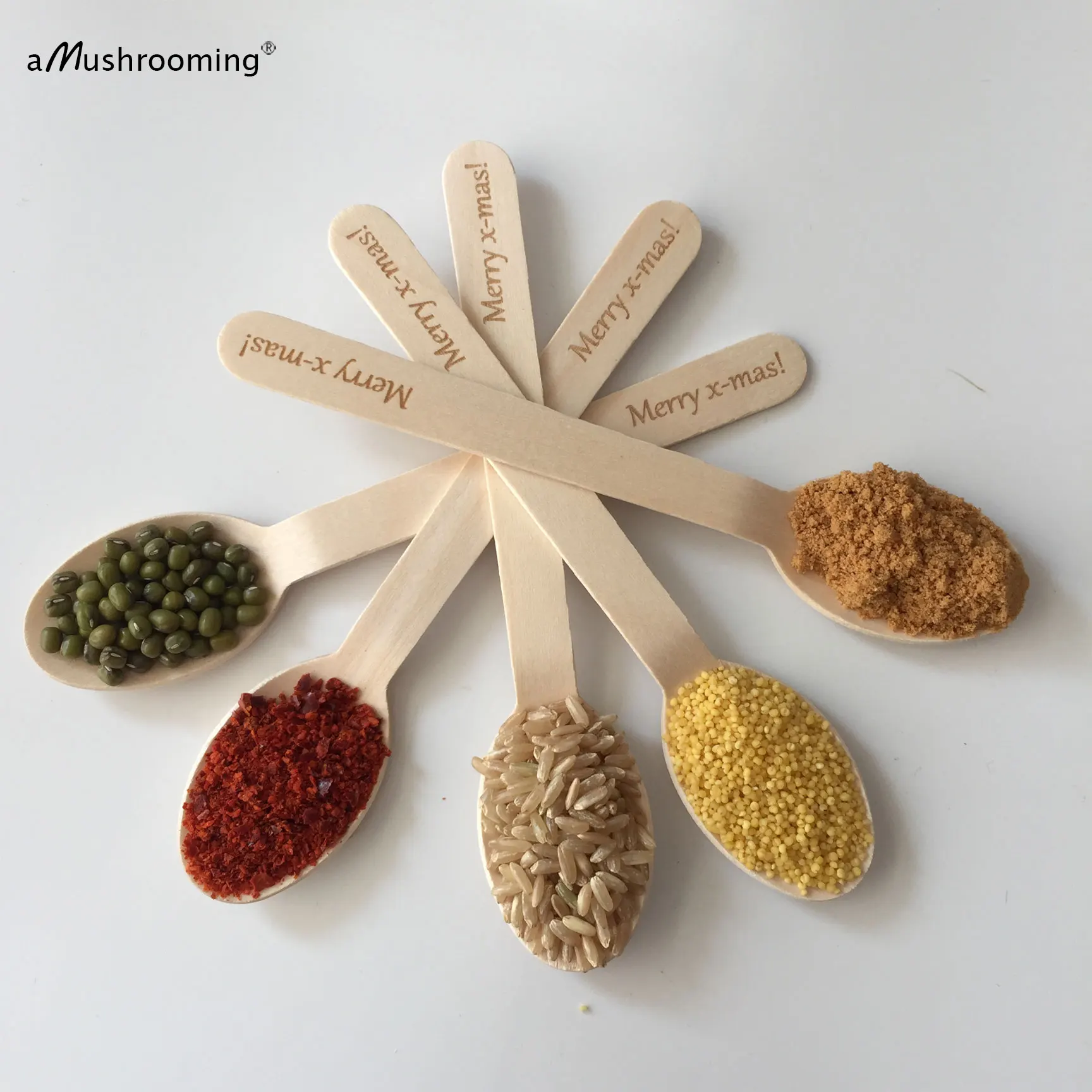 Ложка деревянная биоразлагаемая 50 шт. | Дом и сад