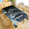 Custom Jurassic Park Table Cloth Holiday Party Waterproof Oxford Fabric Rectangular Tablecloth Home Party Tablecloth 6