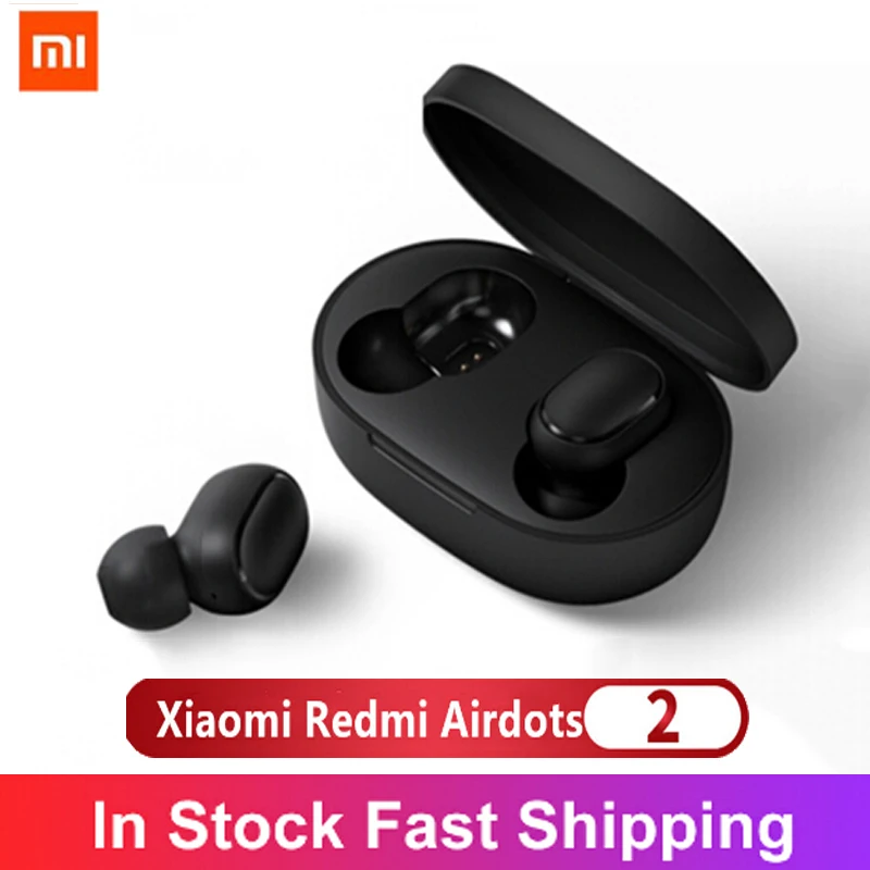 Беспроводные наушники Xiaomi Redmi Airdots 2 оригинальные TWS Bluetooth 5 0 Hi Fi басовые