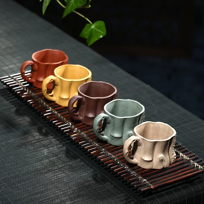 Фиолетовая глиняная Сливовая чайная чашка Yixing|Кружки| |