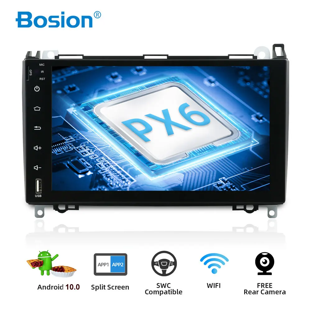 Автомобильный мультимедийный DVD плеер Bosion 9 дюймов Android 10 для Benz B200/W906/Sprinter/ Crafter/LT3