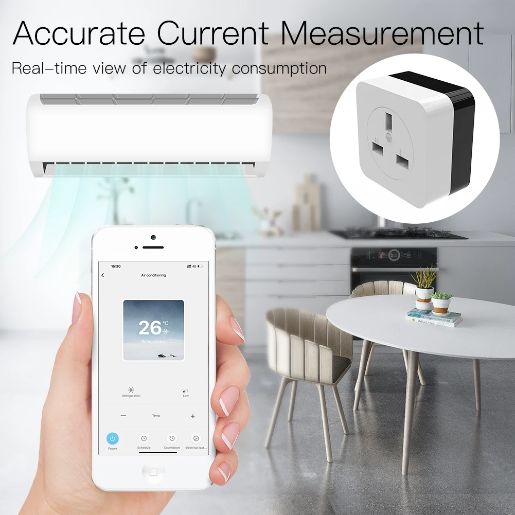 WiFi Smart 16A кондиционер компаньон ИК пульт дистанционного управления Лер настенный штекер Smart Life Tuya приложение управление работа с Alexa Google Home
