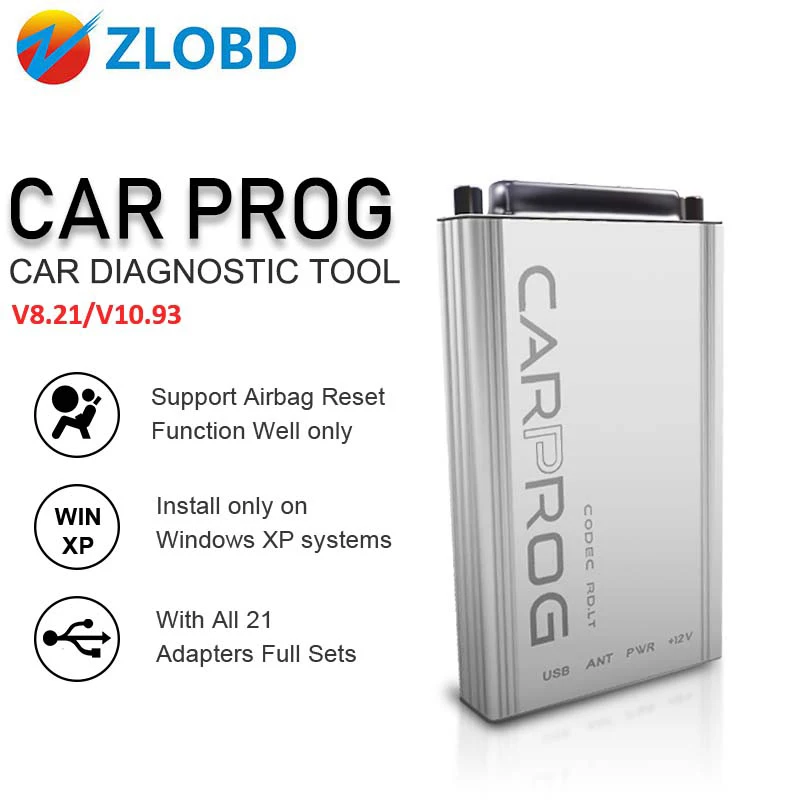 Программа Carprog ECU V8.21 прошивка онлайн с 21 адаптером программное обеспечение