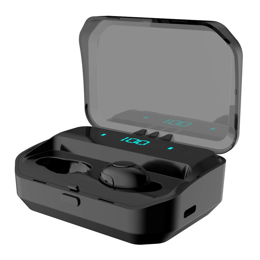 G12-TWS Bluetooth 5,0, наушники, светодиодный цифровой дисплей, беспроводные наушники, водонепроницаемые, сенсорная гарнитура, 1800 мА/ч, зарядка в салоне