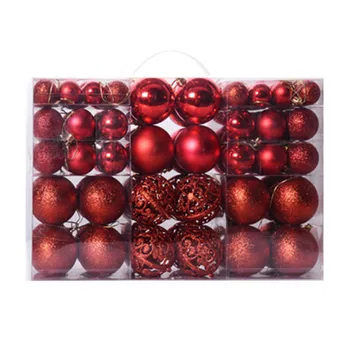 

100pcs Christmas ball Christmas Decorative Ball Shatterproof Ornaments
