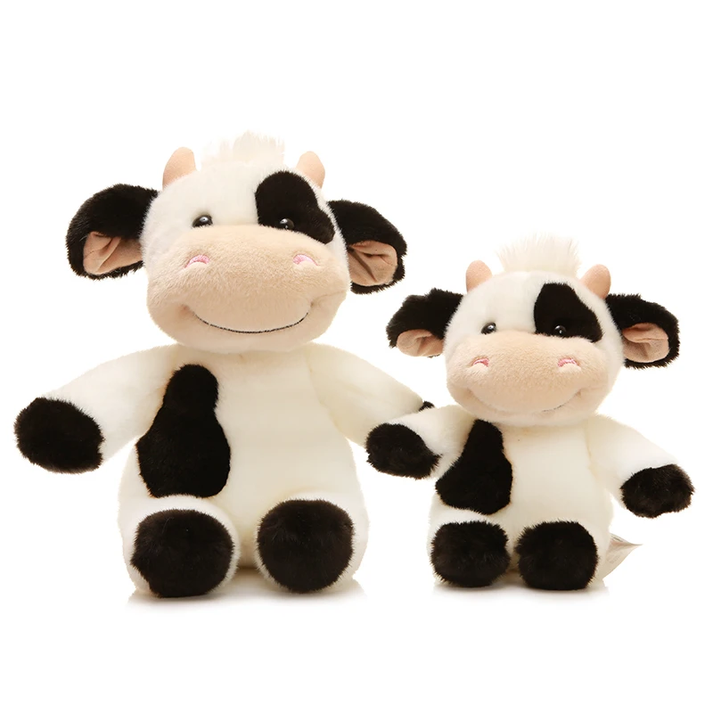 

Милая плюшевая игрушка AURORA с крупным рогатого скота, милая плюшевая модель с имитацией молочной коровы, мягкая подушка для детей, подарок на день рождения