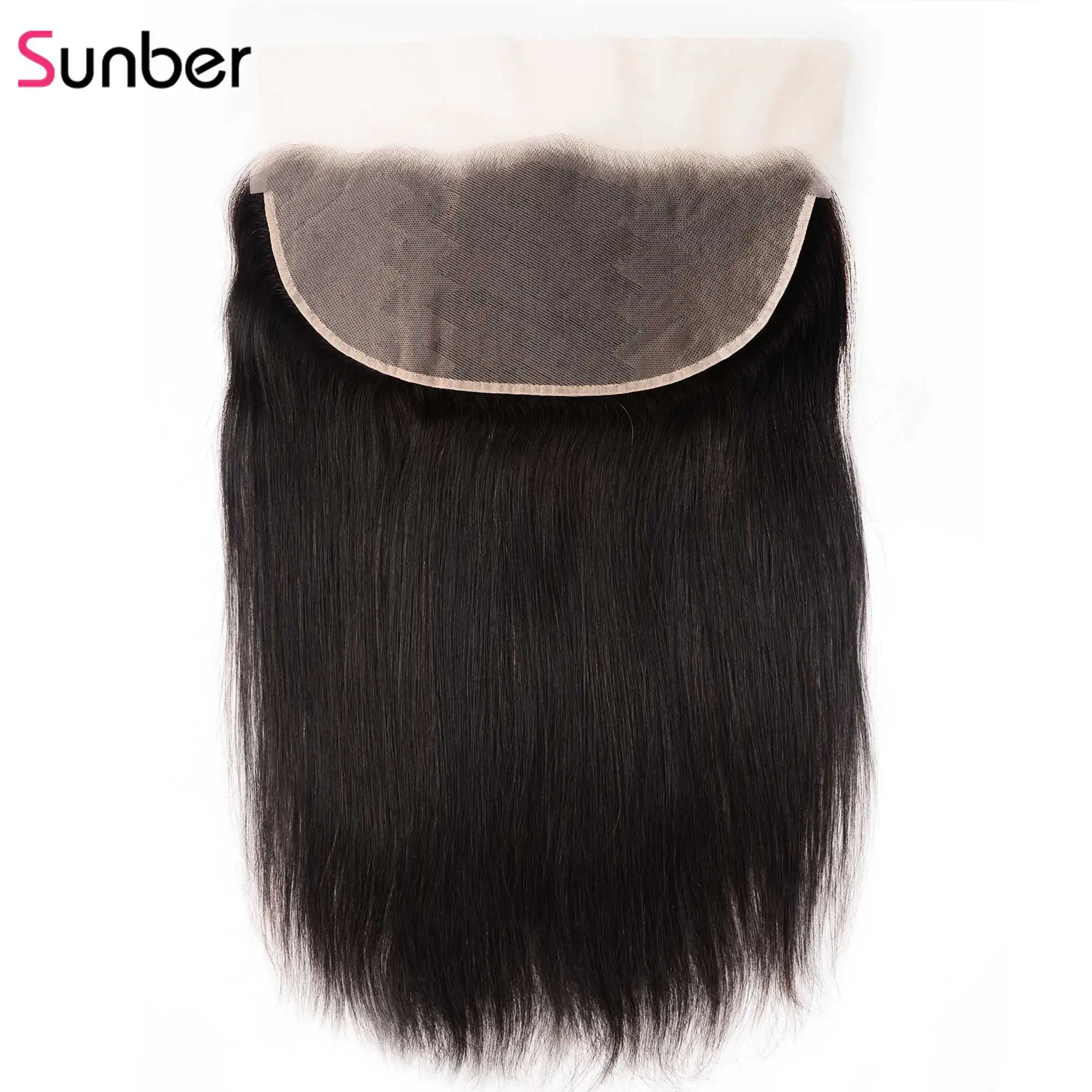 Sunber Hair13x6 transaprise фронтальные прямые волосы Человеческие волосы remy на ухо кружева закрытие перуанские волосы