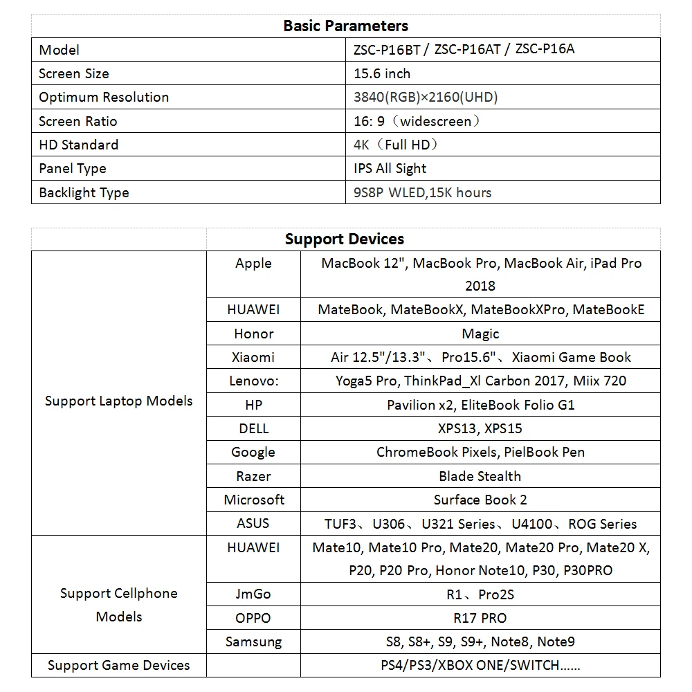 Портативный монитор Arealer 15,6 ''светодиодный 4K ips экран расширения для переключателя/PS4/ПК/ноутбука с сенсорным экраном батареи